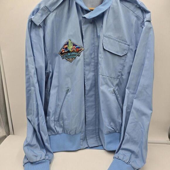 Vtg 1988 Tucson Retro Balloon Festival Bomber Jacket Windbreaker‎ Blue L - Picture 2 of 14